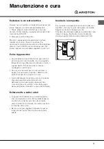 Предварительный просмотр 11 страницы Ariston MBT 1812 IZS Operating Instructions Manual