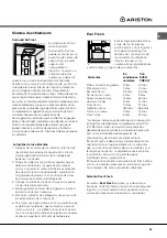 Предварительный просмотр 49 страницы Ariston MBT 1812 IZS Operating Instructions Manual