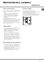 Предварительный просмотр 53 страницы Ariston MBT 1812 IZS Operating Instructions Manual