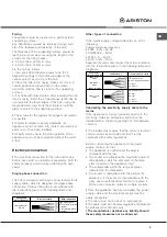 Preview for 4 page of Ariston NIC 641 B Operating Instructions Manual