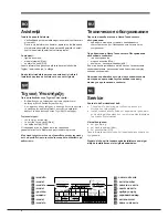 Preview for 4 page of Ariston NMBL 19 Series Operating Instructions Manual