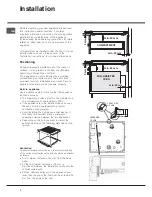 Предварительный просмотр 2 страницы Ariston NRA 640 C Operating Instructions Manual