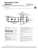 Предварительный просмотр 5 страницы Ariston NRA 640 C Operating Instructions Manual