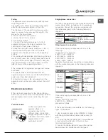 Preview for 3 page of Ariston NRA 640 E B Operating Instructions Manual