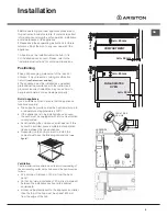 Предварительный просмотр 3 страницы Ariston NRB 640 C AUS Operating Instructions Manual