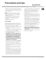 Preview for 11 page of Ariston NRB 640 C AUS Operating Instructions Manual