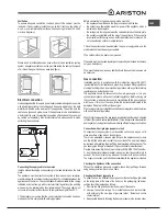 Предварительный просмотр 7 страницы Ariston PH 960 T GH AUS Operating Instructions Manual