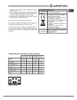 Предварительный просмотр 13 страницы Ariston PH 960 T GH AUS Operating Instructions Manual