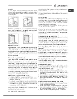 Предварительный просмотр 7 страницы Ariston PKL 641 A Operating Instructions Manual