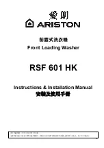 Ariston RSF 601 HK Instruction & Installation Manual предпросмотр