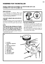 Preview for 91 page of Ariston SGA CA 120 Installation And Maintenance  Instruction