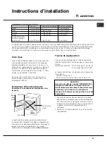 Предварительный просмотр 43 страницы Ariston TCL73X Care, Use And Installation Booklet