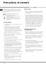 Предварительный просмотр 22 страницы Ariston UP 1511 F Operating Instructions Manual