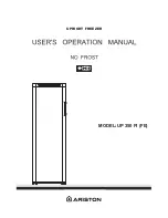 Ariston UP 350 FI (FE) User'S Operation Manual предпросмотр