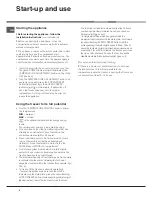 Preview for 4 page of Ariston UPS 1701 T F Operating Instructions Manual