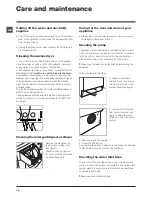 Preview for 12 page of Ariston WDL 862 Instructions For Use Manual