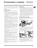 Preview for 25 page of Ariston WDL 862 Instructions For Use Manual