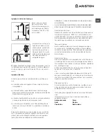 Preview for 31 page of Ariston WDL 862 Instructions For Use Manual