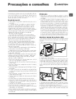 Preview for 39 page of Ariston WDL 862 Instructions For Use Manual