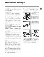 Предварительный просмотр 9 страницы Ariston WMD 843 Instructions For Use Manual