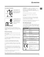 Preview for 3 page of Ariston WMF 729 Instructions For Use Manual