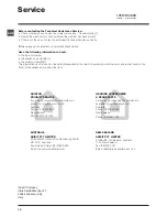 Preview for 12 page of Ariston WMF 729 Instructions For Use Manual