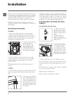 Предварительный просмотр 2 страницы Ariston WMG 10437 Instructions For Use Manual