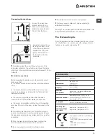 Предварительный просмотр 3 страницы Ariston WMG 10437 Instructions For Use Manual