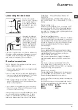 Preview for 3 page of Ariston WML 700 Instructions For Use Manual