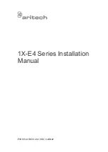 Aritech 1X-E4 Series Installation Manual preview