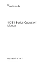 Aritech 1X-E4 Series Operation Manual preview