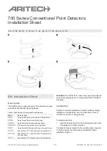 Aritech 700 series Installation Sheet предпросмотр