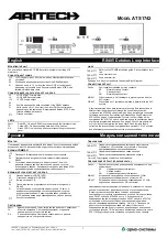 Aritech ATS1742 Quick Start Manual предпросмотр