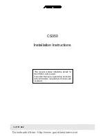 Aritech CS350 Installation Instructions Manual preview