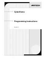 Aritech CyberDome Programming Instructions Manual preview