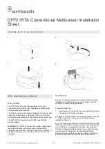 Preview for 1 page of Aritech DP721RTA Installation Sheet