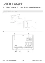 Aritech IO2000C Series Installation Sheet preview