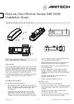 Aritech SlimLine 868 GEN2 Installation Sheet предпросмотр