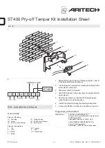 Preview for 1 page of Aritech ST400 Installation Sheet