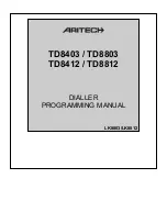 Aritech TD8403 Programming Manual preview