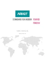 Arixet FSM103 User Manual preview