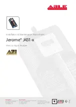 Arizona Instrument Jerome J431-x Installation & Maintenance Instructions Manual preview