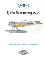 Preview for 1 page of Arizona Hansa Brandenberg W.29 Assembly And Historical Information