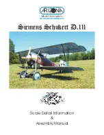 Preview for 1 page of Arizona Siemens Schukert D.111 Assembly Manual