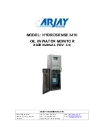 ARJAY ENGINEERING HYDROSENSE 2410 User Manual предпросмотр