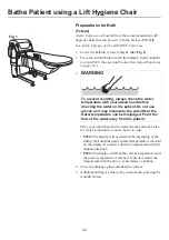 Preview for 28 page of Arjo 2000 Rhapsody Instructions For Use Manual