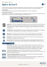 Preview for 1 page of Arjo Alpha Active 5 Quick Reference Manual