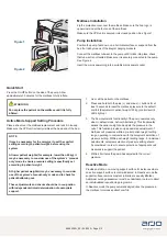 Preview for 2 page of Arjo Alpha Active 5 Quick Reference Manual