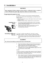 Preview for 12 page of Arjo Alpha Trancell Deluxe Instructions For Use Manual