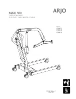 Предварительный просмотр 1 страницы Arjo KM560001 Operating And Product Care Instructions